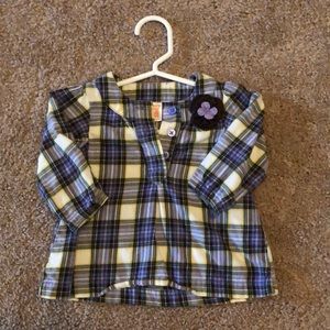 Baby girl plaid shirt